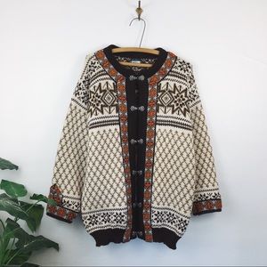 Vintage • Dale of Norway 100% wool cardigan
